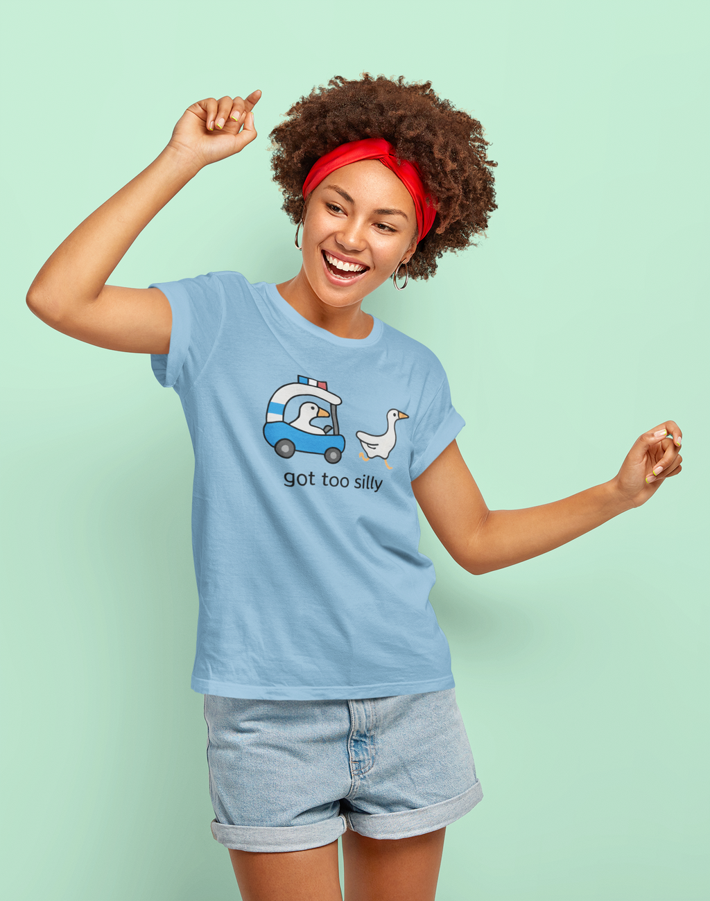 Silly Goose Graphic Tee – Funny Unisex Cotton T-Shirt
