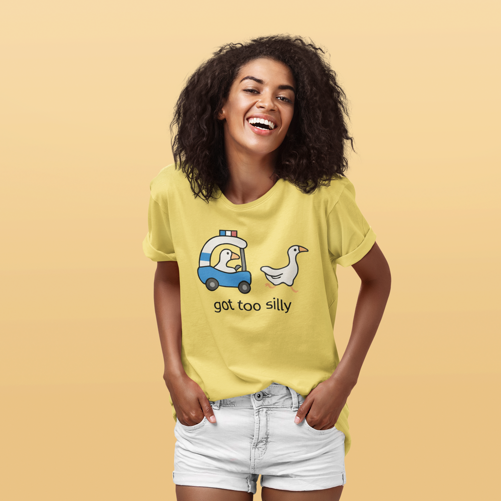 Silly Goose Graphic Tee – Funny Unisex Cotton T-Shirt