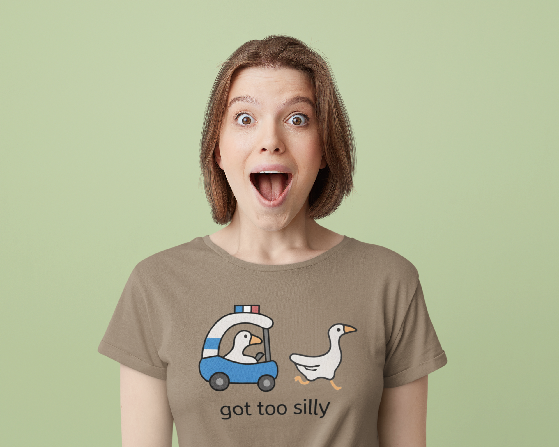 Silly Goose Graphic Tee – Funny Unisex Cotton T-Shirt