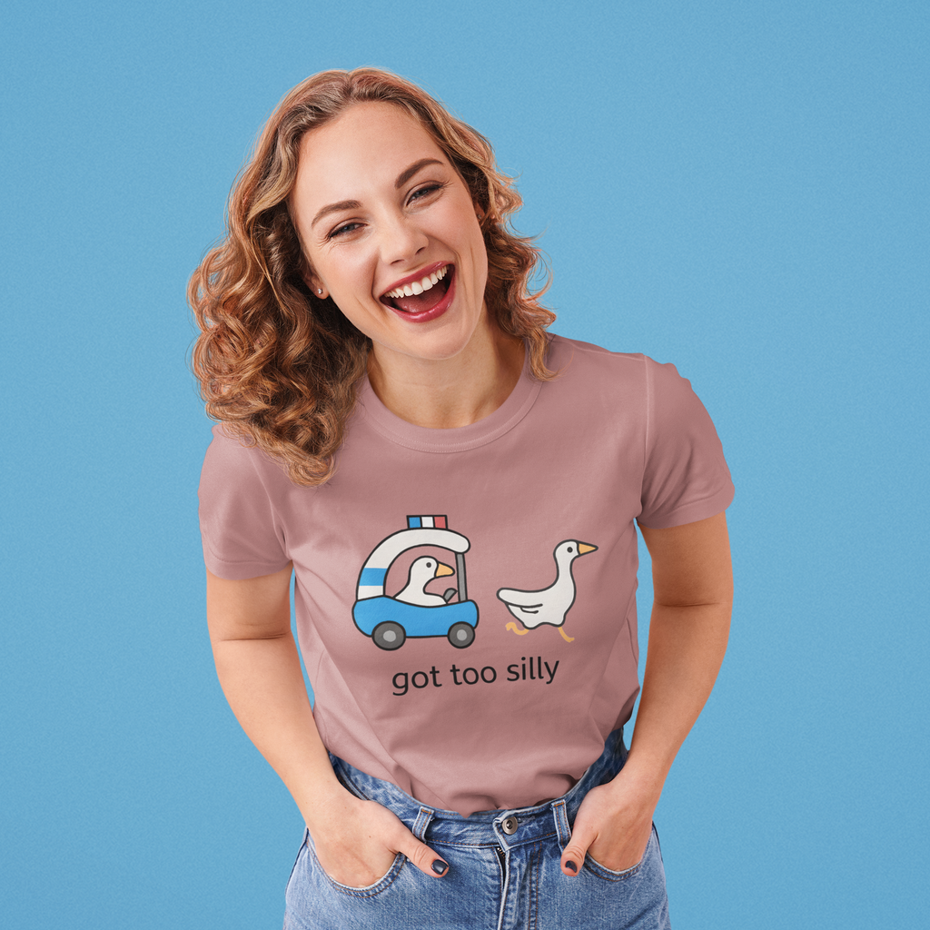 Silly Goose Graphic Tee – Funny Unisex Cotton T-Shirt